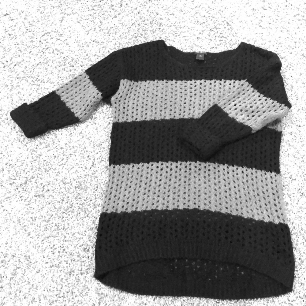 Ann Taylor Crochet Tunic Sweater